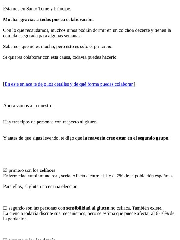 🍽️ El 84% que creía que el gluten le sentaba mal