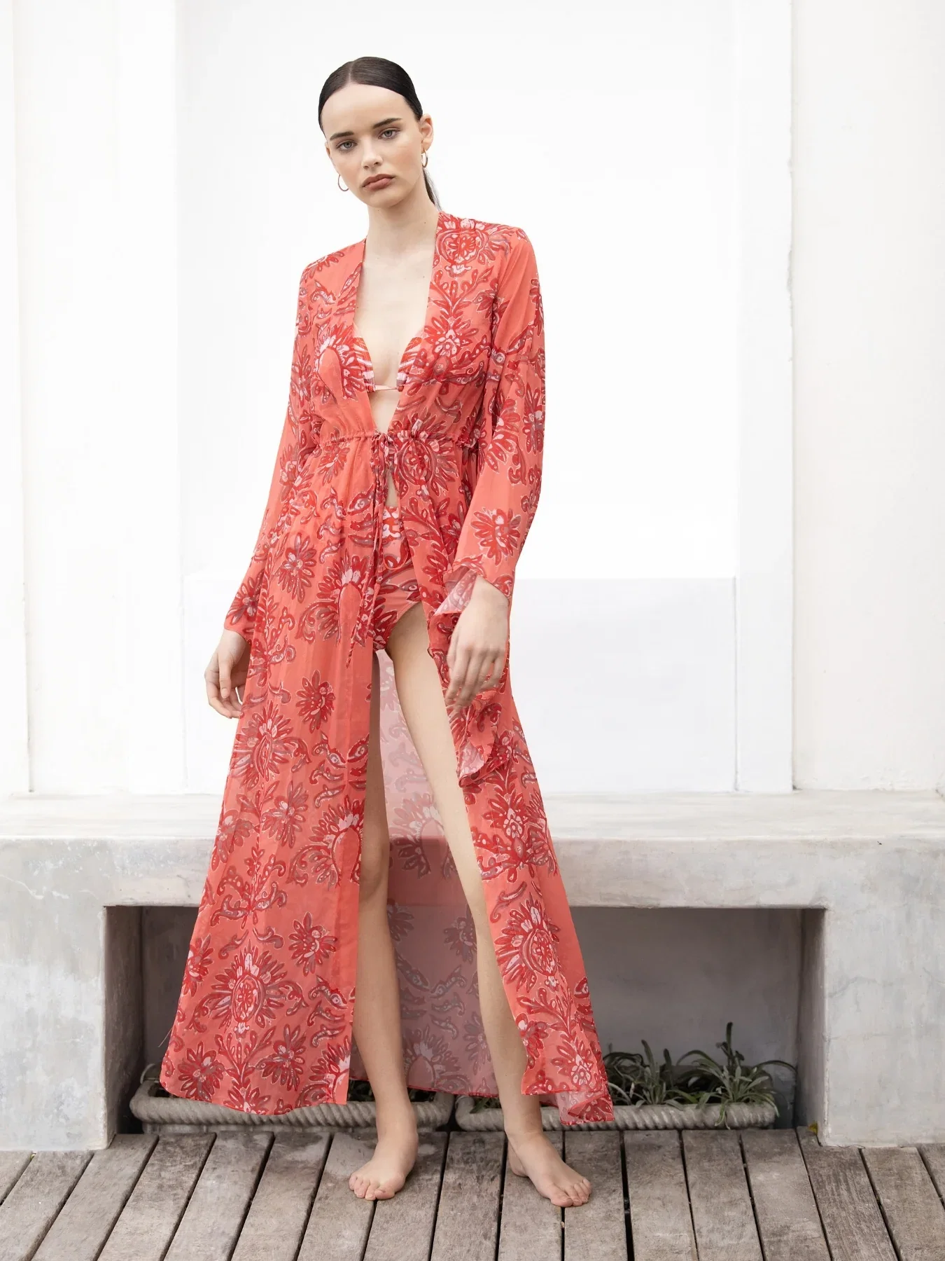 Image of Sirene Kimono - Vinae Rose