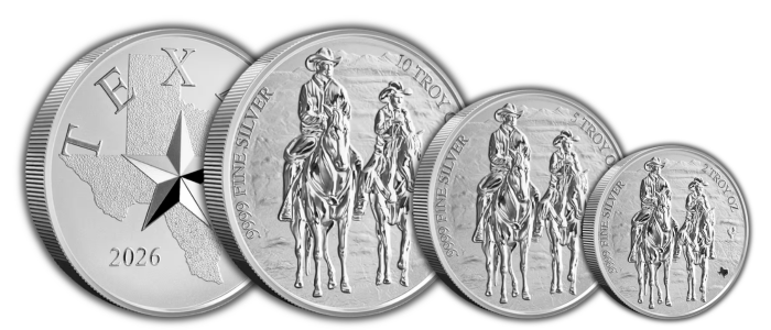 NEW: 2026 Texas Mint Cowboys Silver Rounds