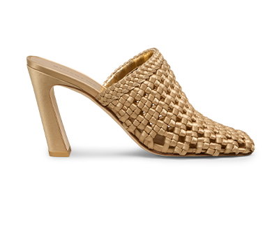 Marina Woven Mule in Sandstone
