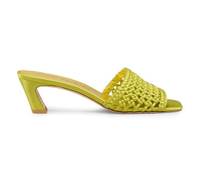 Marina Slide Sandal in Citrine
