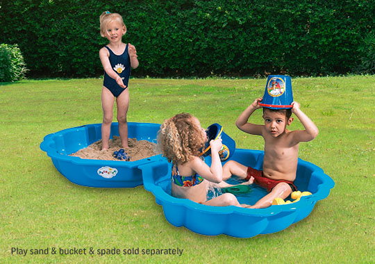 Maxi Shell Sand Box Blue