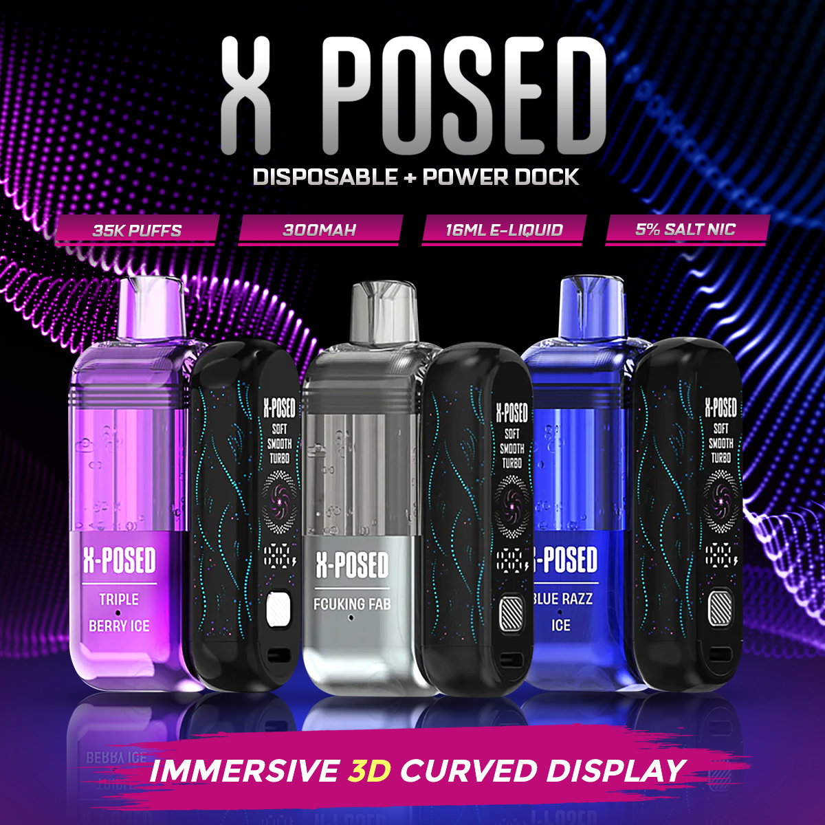 X-Posed Disposable + Power Dock