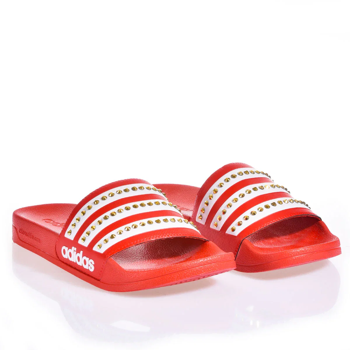 Image of Adidas Adilette Red SW Gold