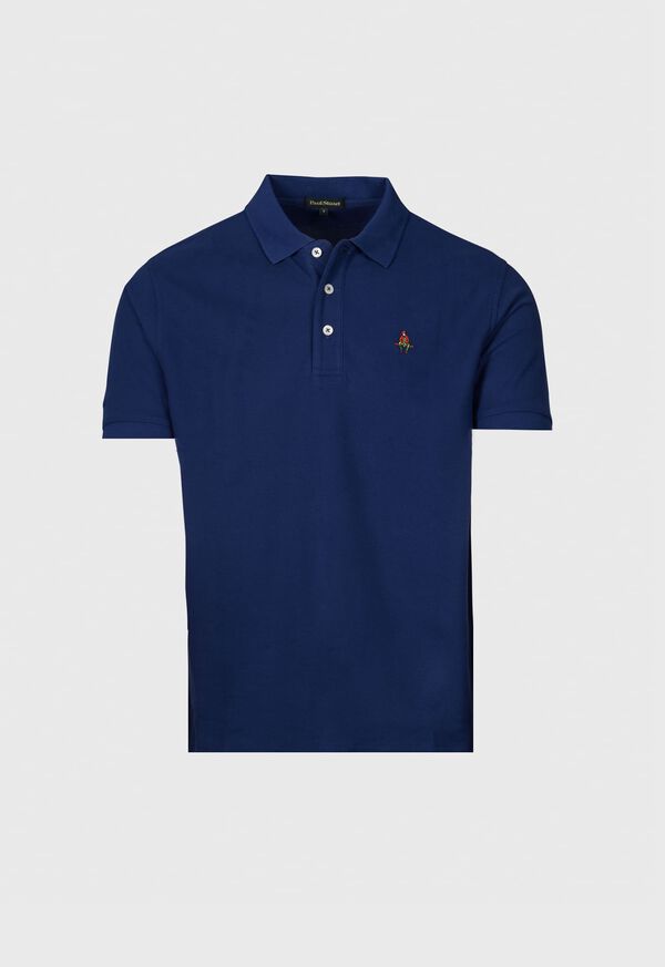 Image of COTTON PIQUE LOGO POLO