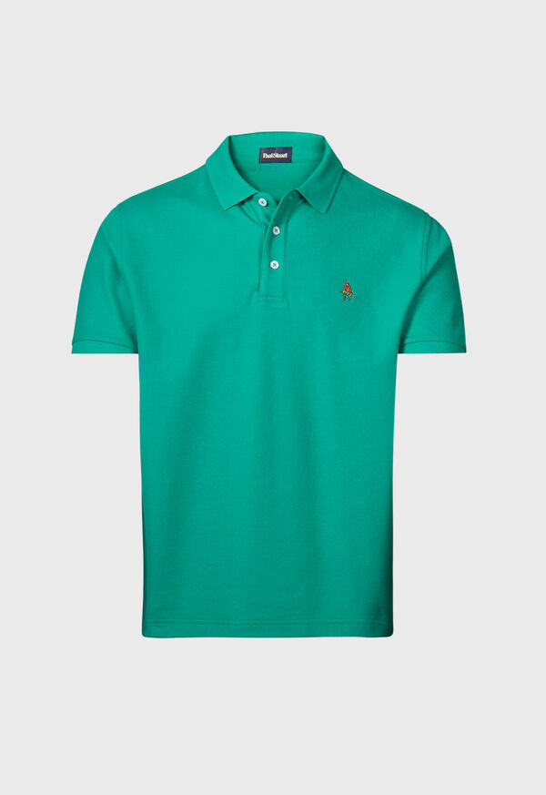 Image of COTTON PIQUE LOGO POLO