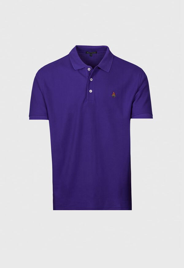 Image of COTTON PIQUE LOGO POLO