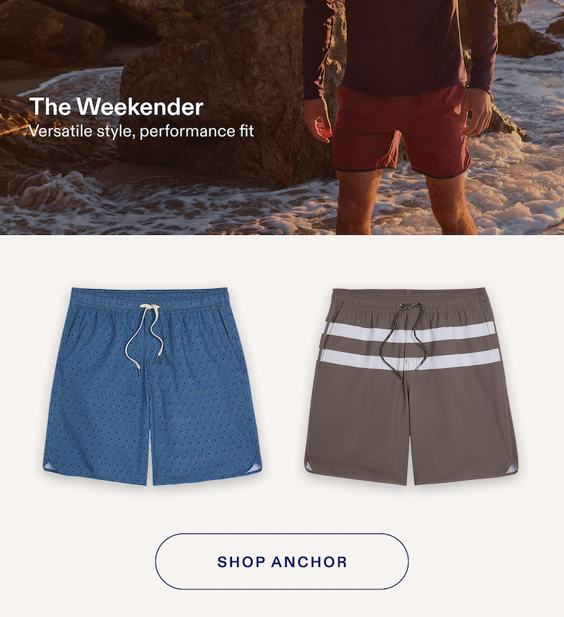 The weekender Versatile style, performance fit SHOP ANCHOR