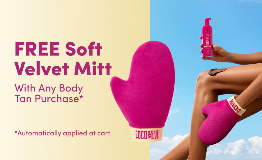 Free Soft Velvet Mitt With and Body Tan Purchase