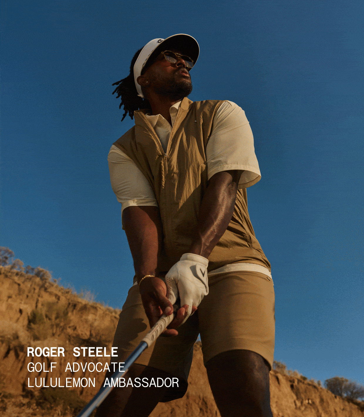 Golf Advocate Roger Steele keeps scores low and comfort high in the new Relaxed-Fit Golf Shorts. 