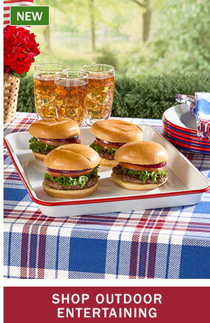 Shop Outdoor Entertaining. New: White Enamelware Small Rectangular Serving Tray
