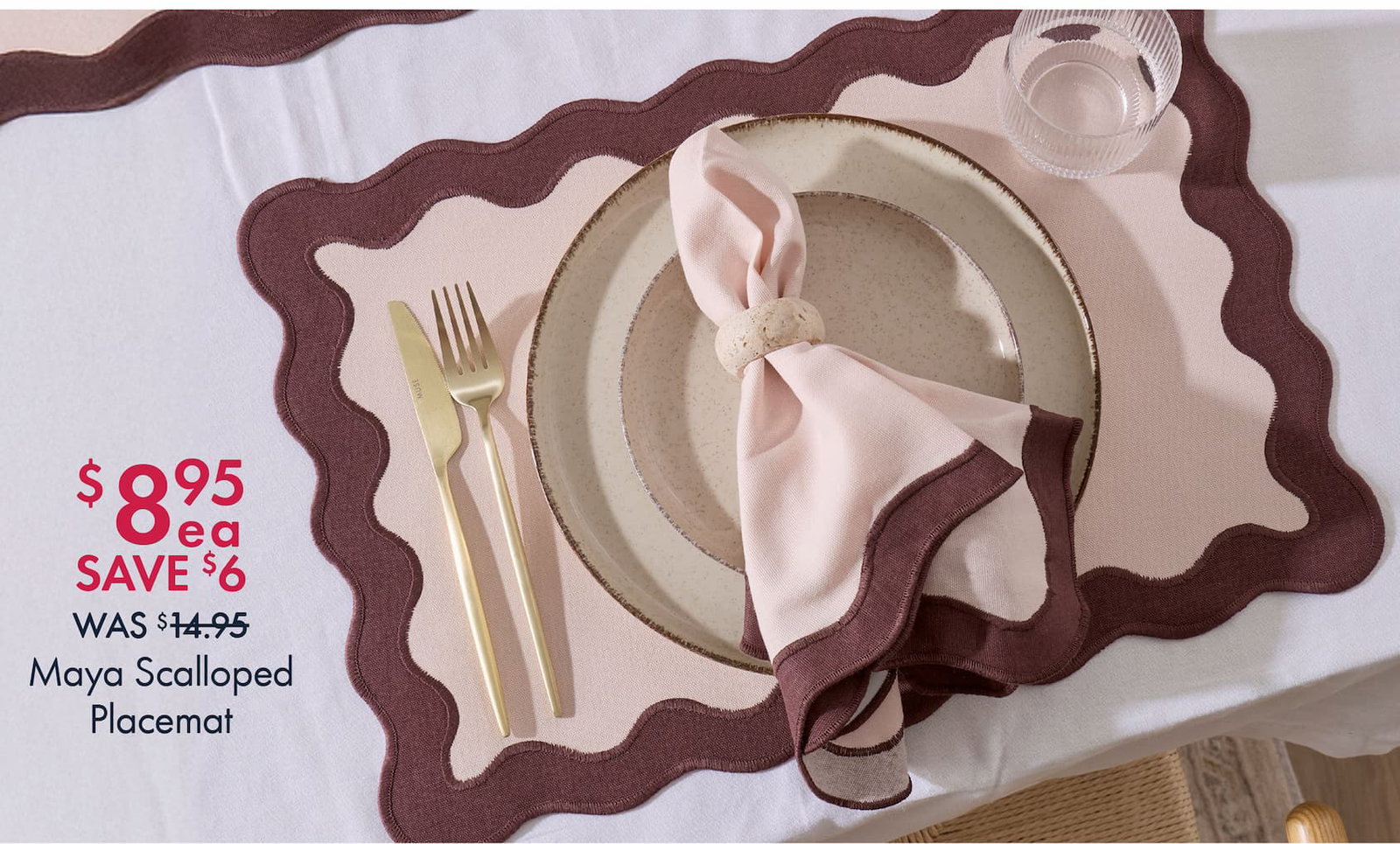 Maya Scalloped Placemat