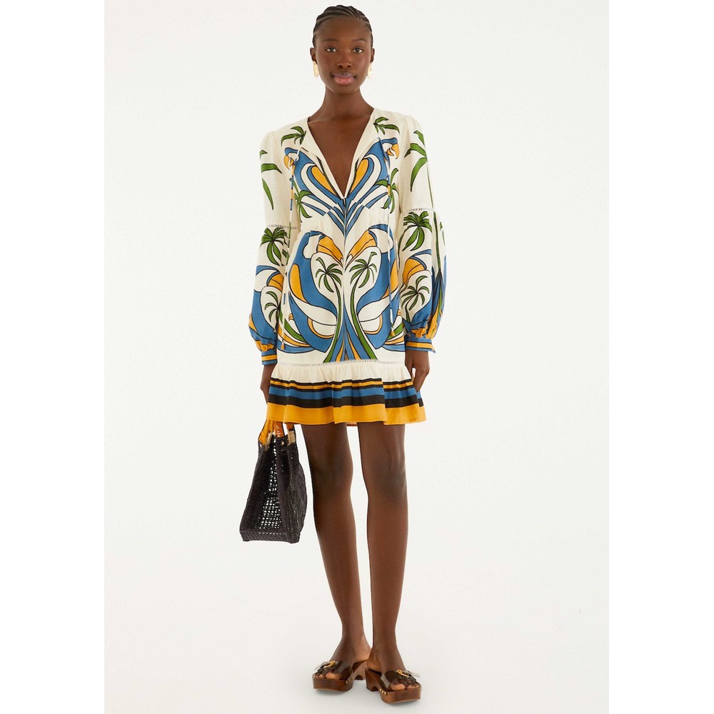 Image of Tropical Graphic Mini Dress - Tropical