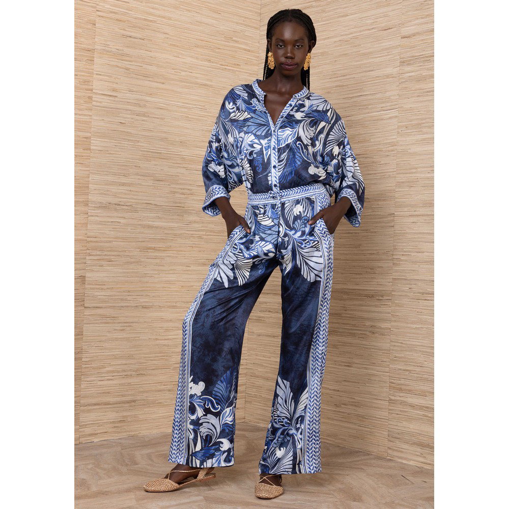 Image of Relaxed Straight Leg Trouser - Navy