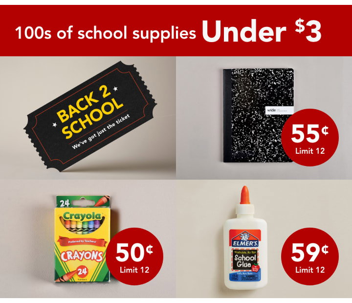 100s of School Supplies Under $3