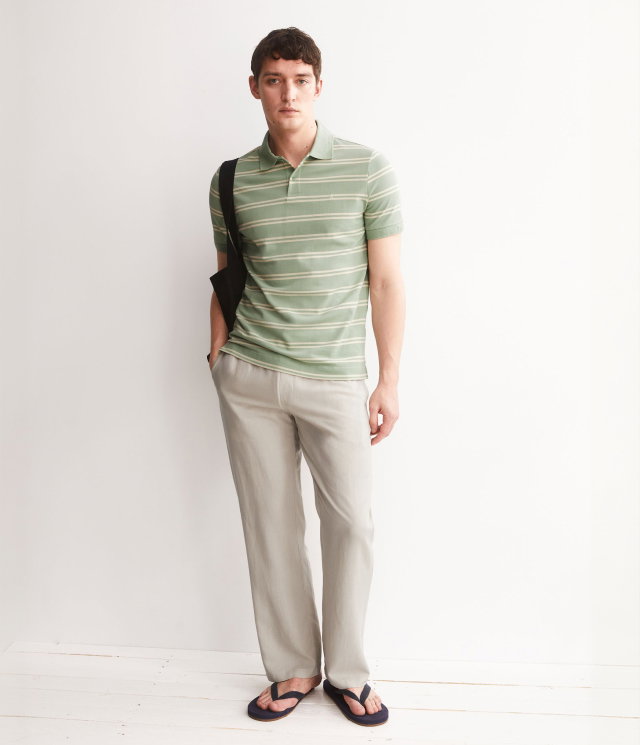 GESTREIFTES POLOSHIRT