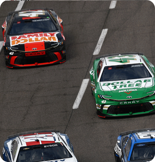 Image of John Hunter Nemcheck and Erik Jones