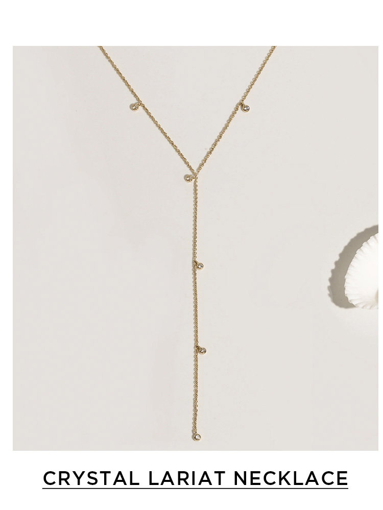 CRYSTAL LARIAT NECKLACE