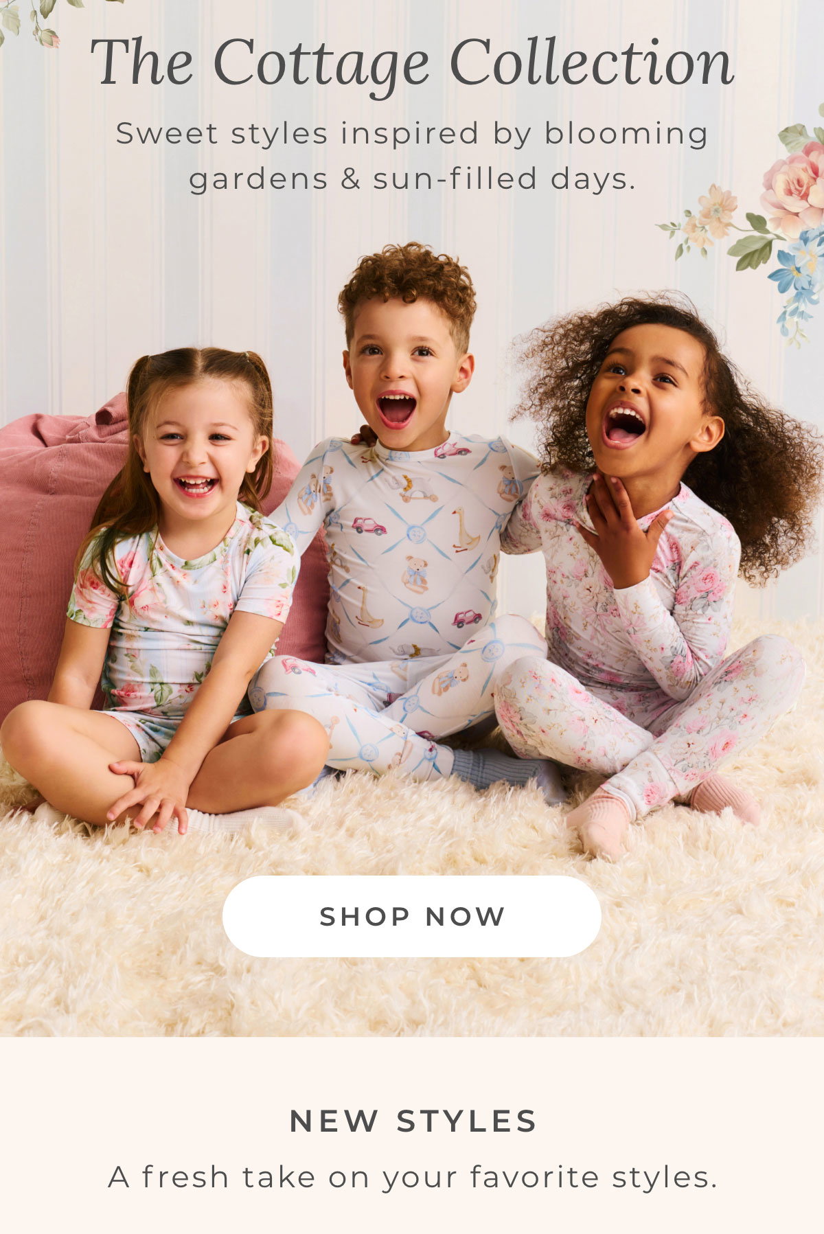 The Cottage Collection: Sweet styles inspired by blooming gardens & sun-filled days. [SHOP NOW]