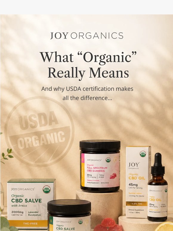 The Truth About “Organic” CBD Products