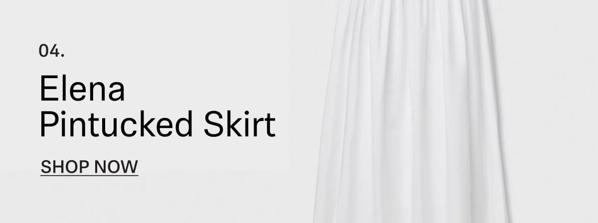 Shop Elena Pintucked Skirt