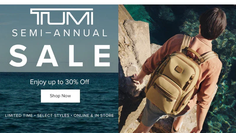 TUMI Semi-Annual Sale