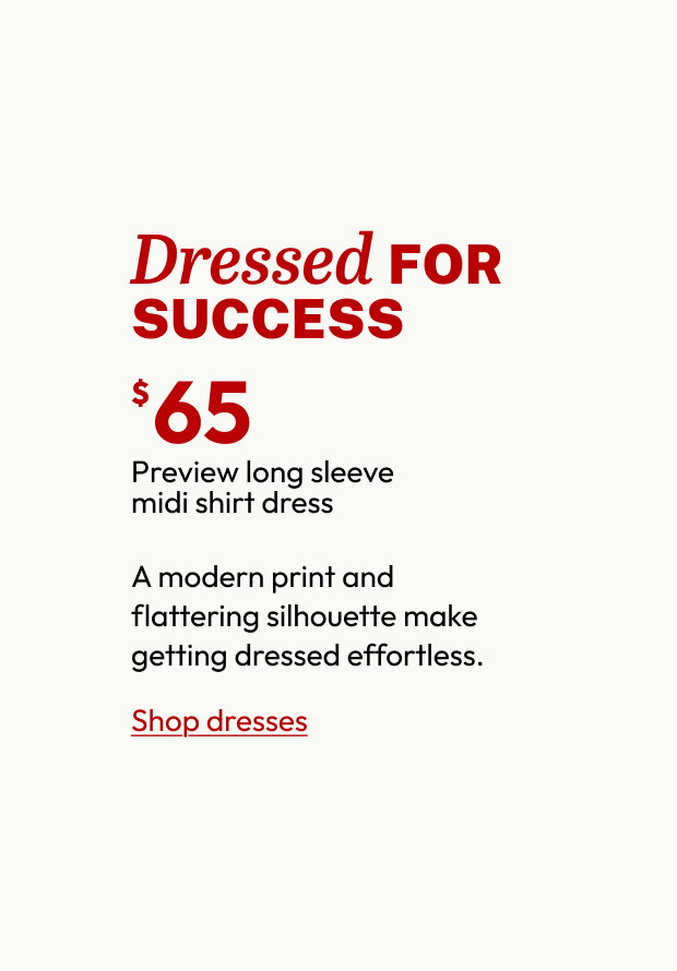 Preview long sleeve midi shirt dress