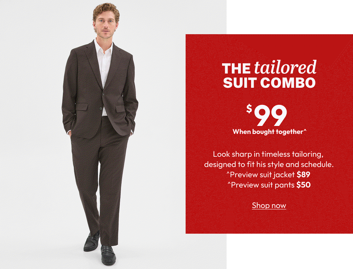 THE tailored SUIT COMBO