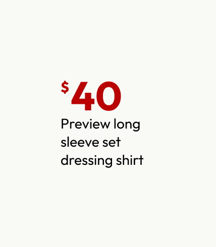 Preview long sleeve set dressing shirt