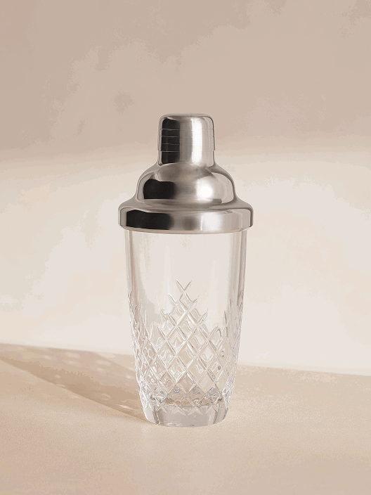 Barwell Cut Crystal Martini Shaker