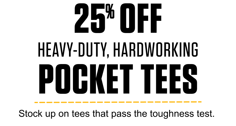25% Off Pocket Tees