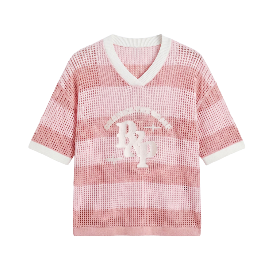 Openwork knit T-shirt