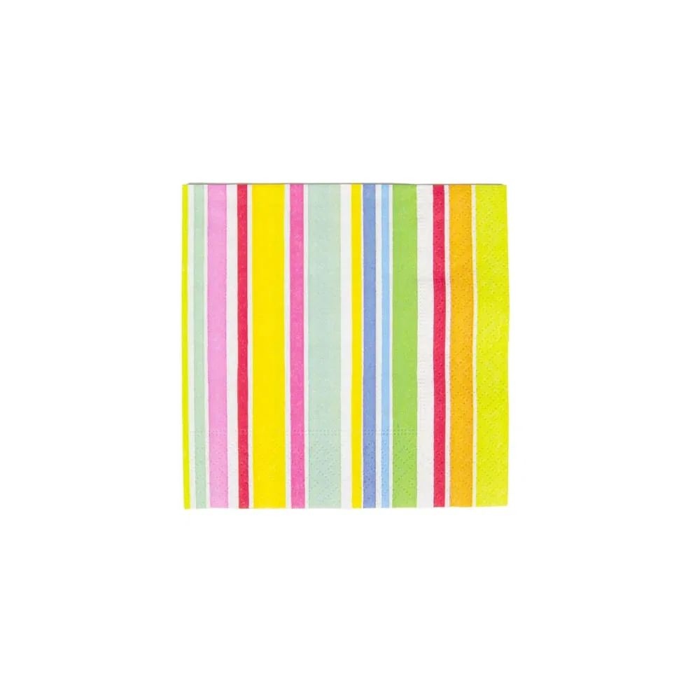 Image of Cabana Stripe Bright Napkin Cocktail