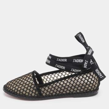J'A Size 35 Black Mesh Ankle W