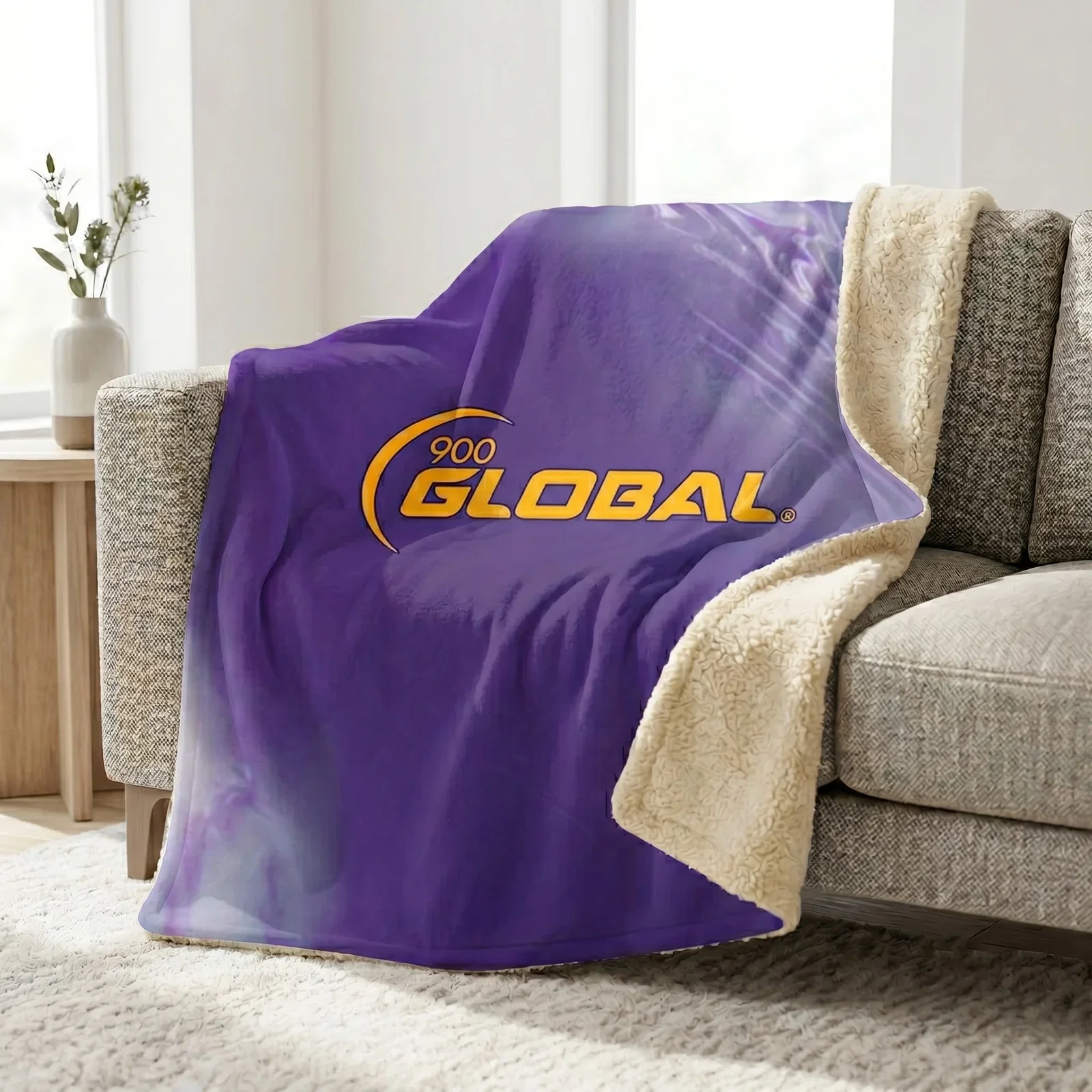 Image of 900 Global Viking Conquest Sherpa Lined Throw Blanket