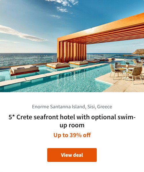 5* Crete seafront hotel with optional swim-up room