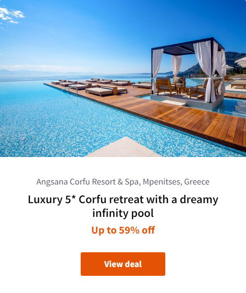 Luxury 5* Corfu retreat with a dreamy infinity pool