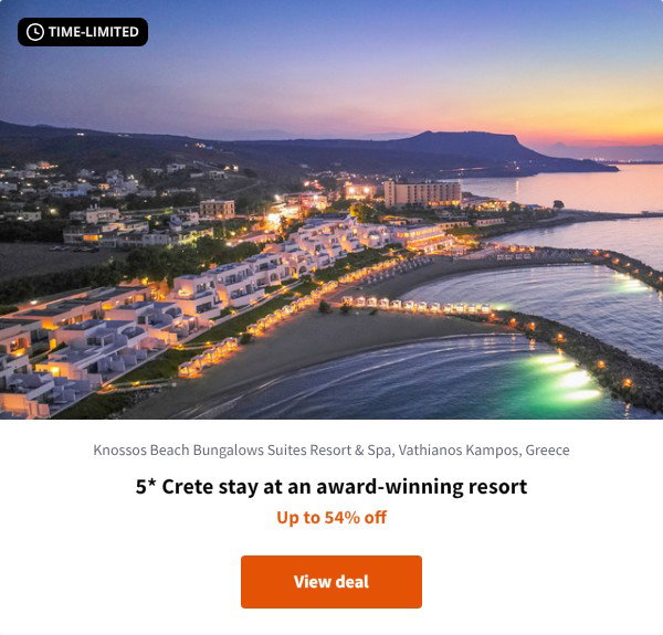 5* Crete stay at an award-winning resort