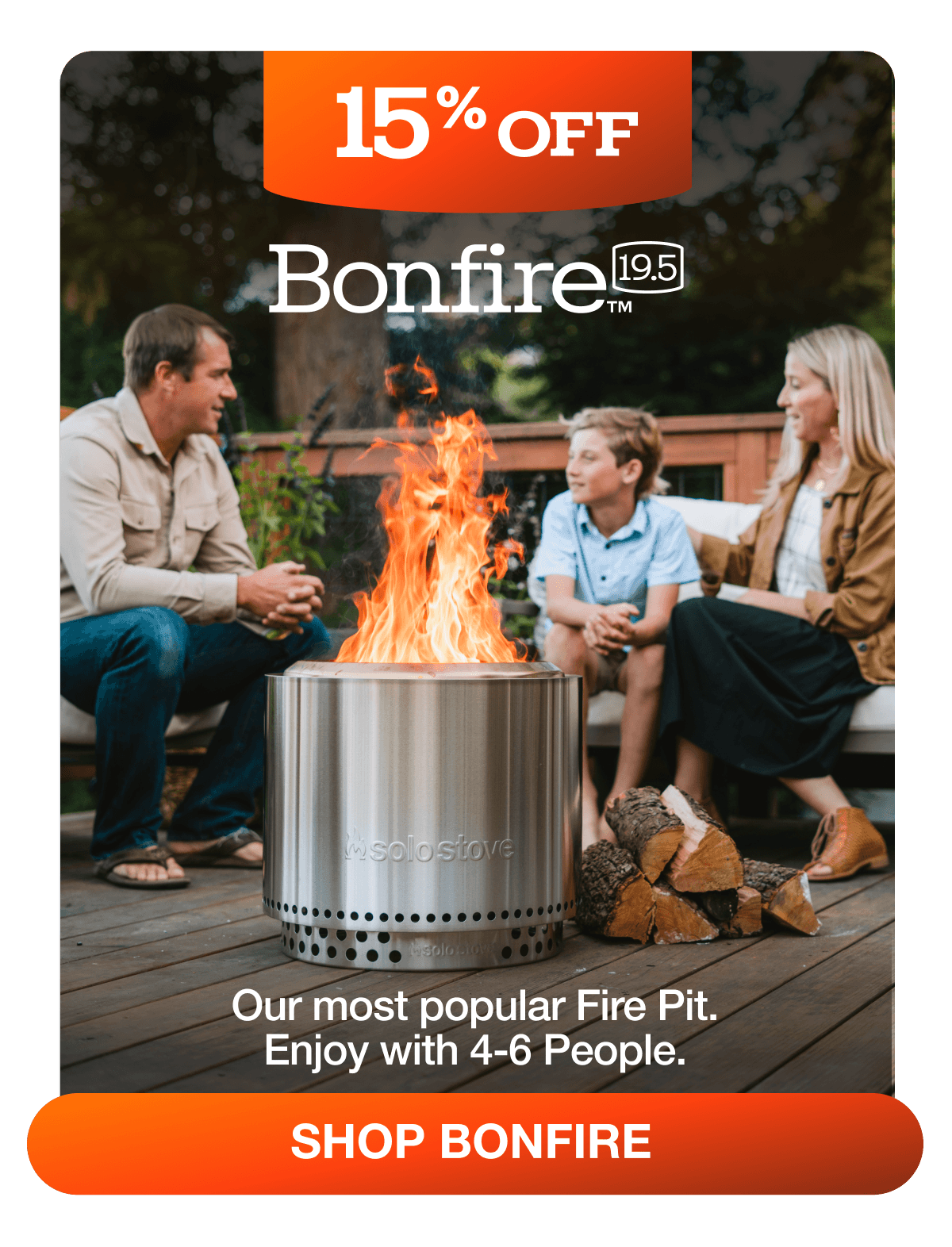 Bonfire 19.5 Fire Pit + Stand Bundle