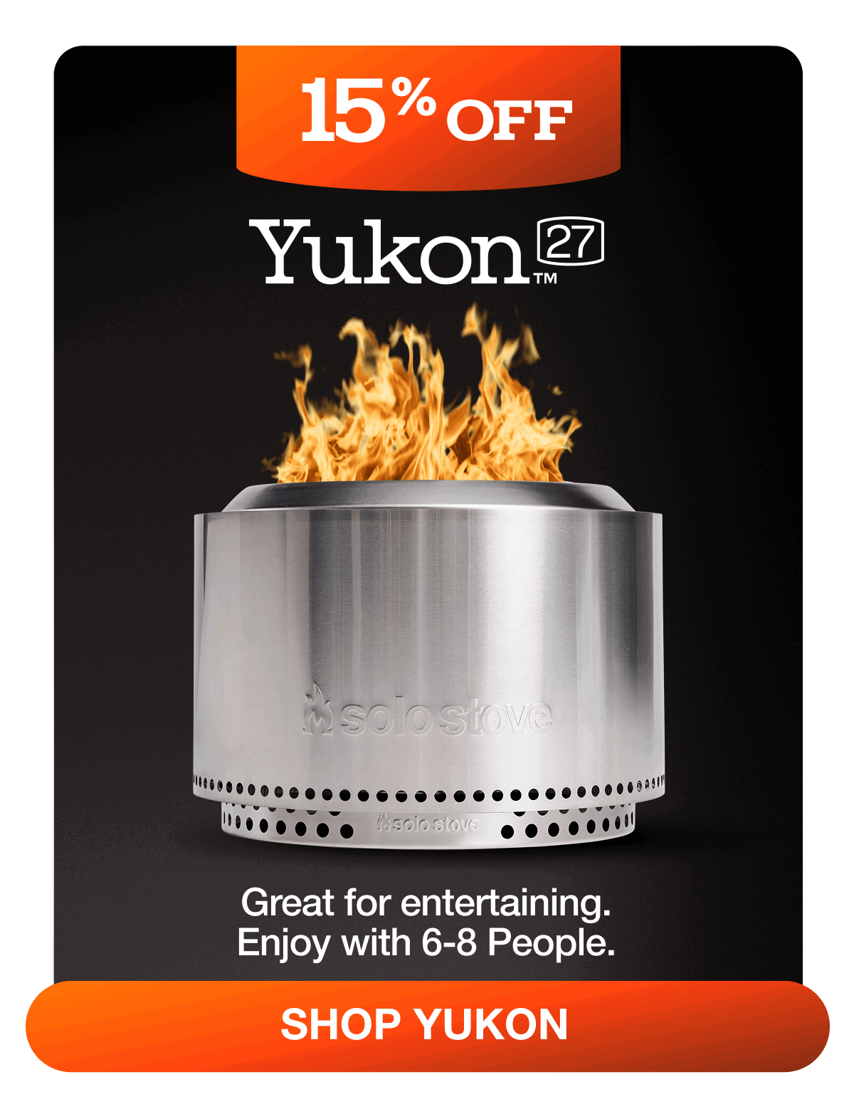 Yukon 27 Fire Pit + Stand Bundle