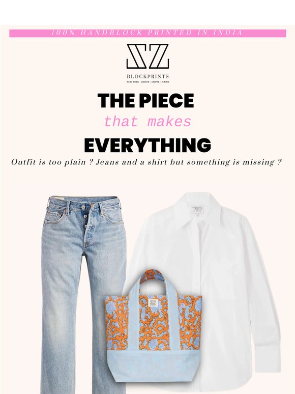The piece that makes everything 🛍️