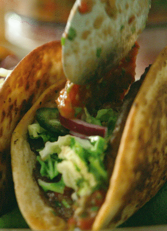 Beef smash tacos