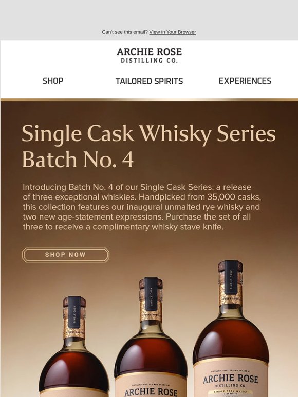 Three New Single Cask Whiskies Available Now