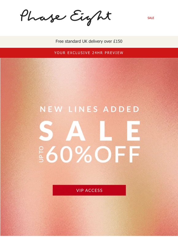 24HR EARLY ACCESS: New lines added