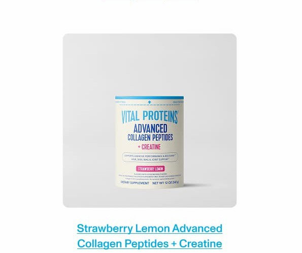 Strawberry Lemon Advanced Collagen Peptides + Creatine