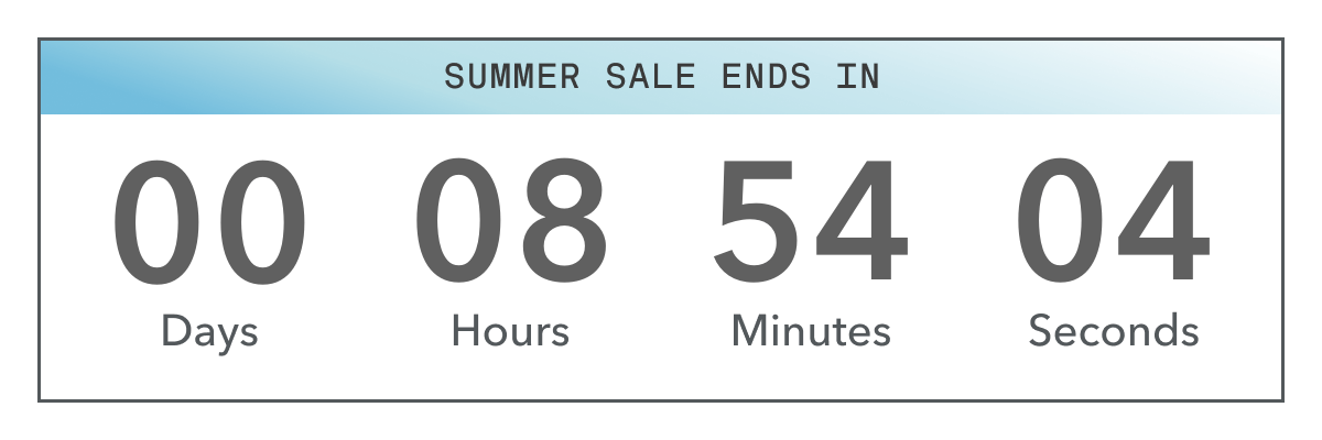 Summer Sale Ends Tonight