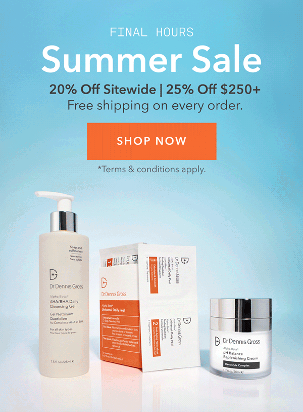 Summer Sale Ends Tonight