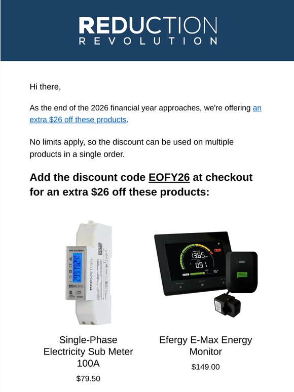 EOFY Stock Clearance