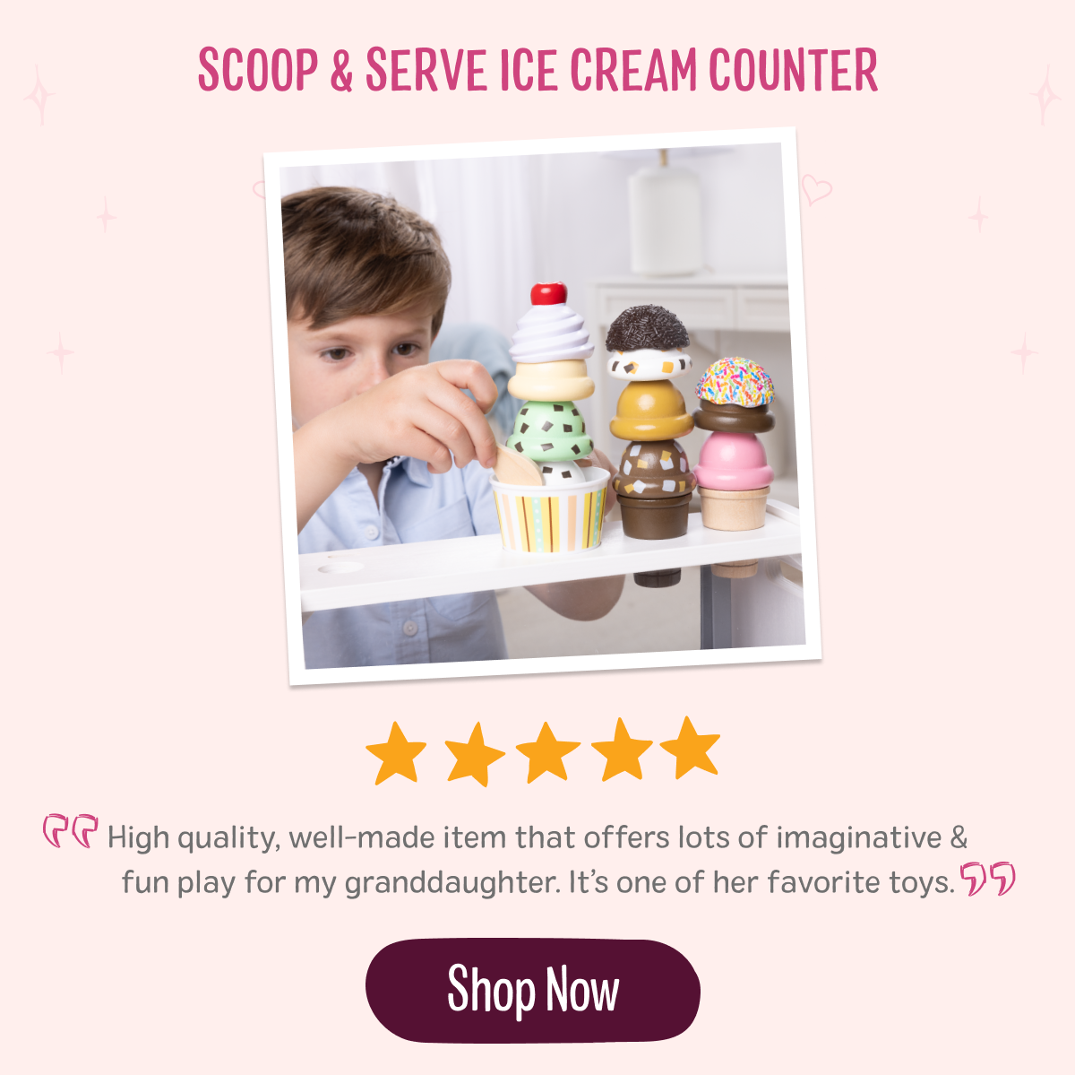 Scoop & Serve Ice Cream Counter