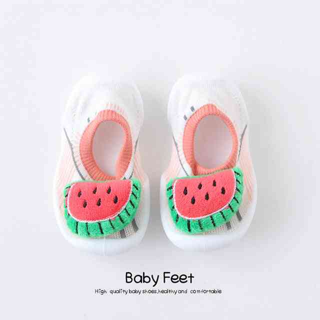Image of Baby Doll Sock Shoes - Pink Watermelon